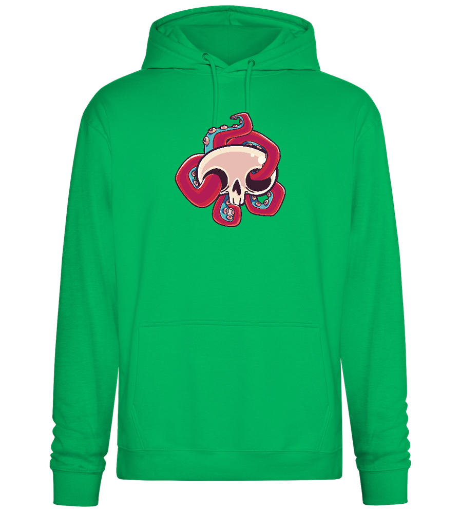 Squid Skull Design - Premium Essential Unisex Hoodie_SPRING GREEN_front