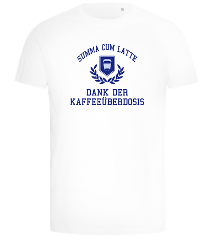 Kaffeeüberdosis Design - Comfort men's t-shirt_WHITE_front