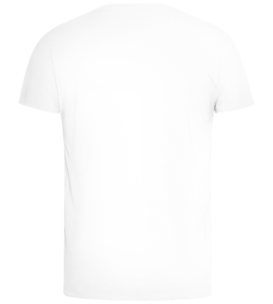 Kaffeeüberdosis Design - Comfort men's t-shirt_WHITE_back