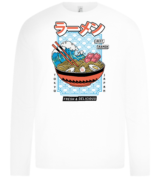 Best Ramen Design - Premium kids long sleeve t-shirt_WHITE_front