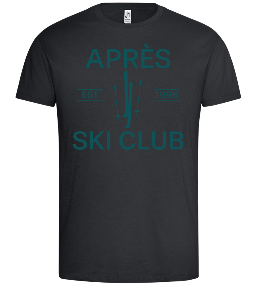 Après Ski Club Design - Premium men's t-shirt_DARK GRAY_front