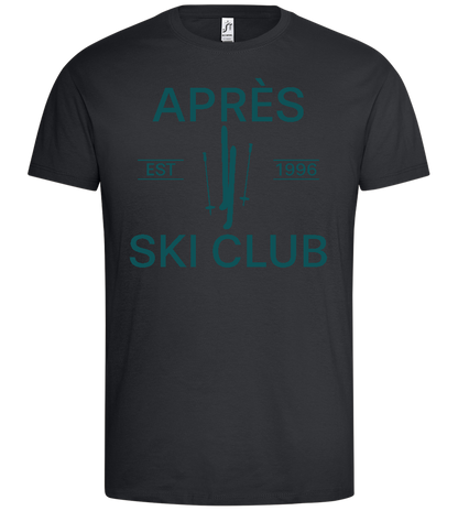 Après Ski Club Design - Premium men's t-shirt_DARK GRAY_front