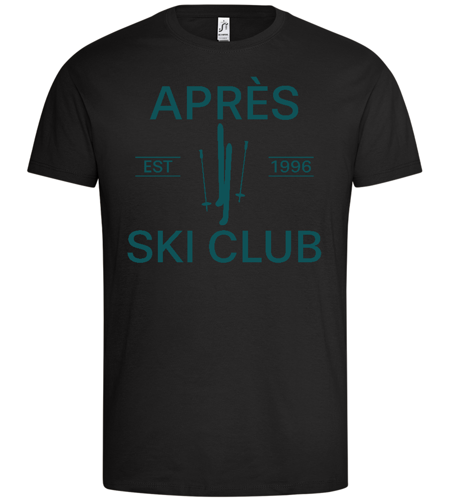 Après Ski Club Design - Premium men's t-shirt_DEEP BLACK_front