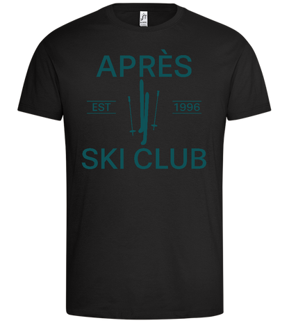 Après Ski Club Design - Premium men's t-shirt_DEEP BLACK_front