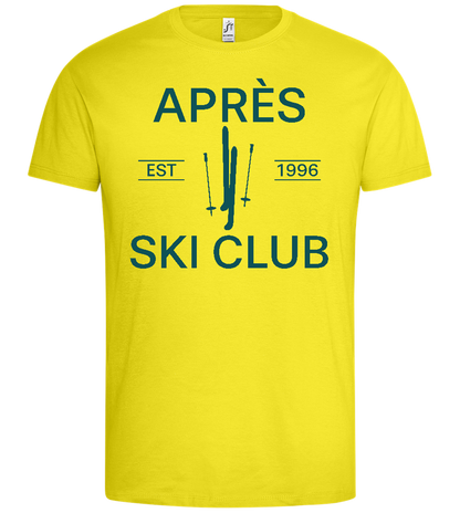 Après Ski Club Design - Premium men's t-shirt_LEMON_front