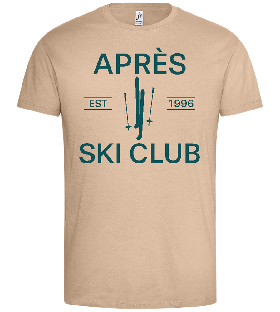 Après Ski Club Design - Premium men's t-shirt_SAND_front