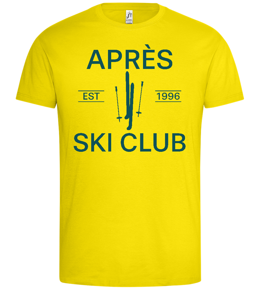 Après Ski Club Design - Premium men's t-shirt_YELLOW_front