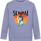 Senpai Sunset Design - Comfort Kids Sweater_BLUE_front