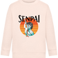 Senpai Sunset Design - Comfort Kids Sweater_LIGHT PEACH ROSE_front