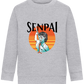 Senpai Sunset Design - Comfort Kids Sweater_ORION GREY II_front