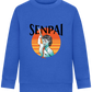 Senpai Sunset Design - Comfort Kids Sweater_ROYAL_front