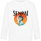 Senpai Sunset Design - Comfort Kids Sweater_WHITE_front