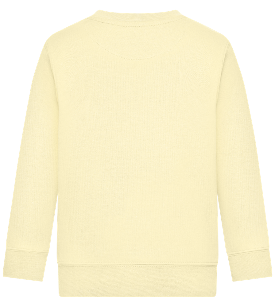 Senpai Sunset Design - Comfort Kids Sweater_AMARELO CLARO_back