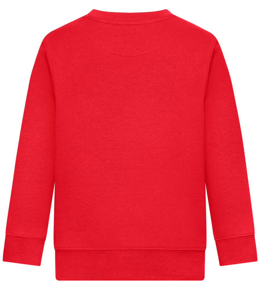 Senpai Sunset Design - Comfort Kids Sweater_BRIGHT RED_back