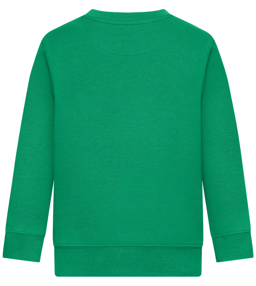 Senpai Sunset Design - Comfort Kids Sweater_MEADOW GREEN_back