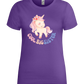 Cool Big Sister Unicorn Design - Premium women's t-shirt_DARK PURPLE_front