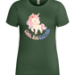 Cool Big Sister Unicorn Design - Premium women's t-shirt_GREEN BOTTLE_front