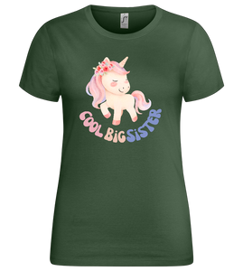 Cool Big Sister Unicorn Design - Premium women's t-shirt