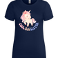 Cool Big Sister Unicorn Design - Premium women's t-shirt_MARINE_front