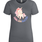 Cool Big Sister Unicorn Design - Premium women's t-shirt_MOUSE GREY_front