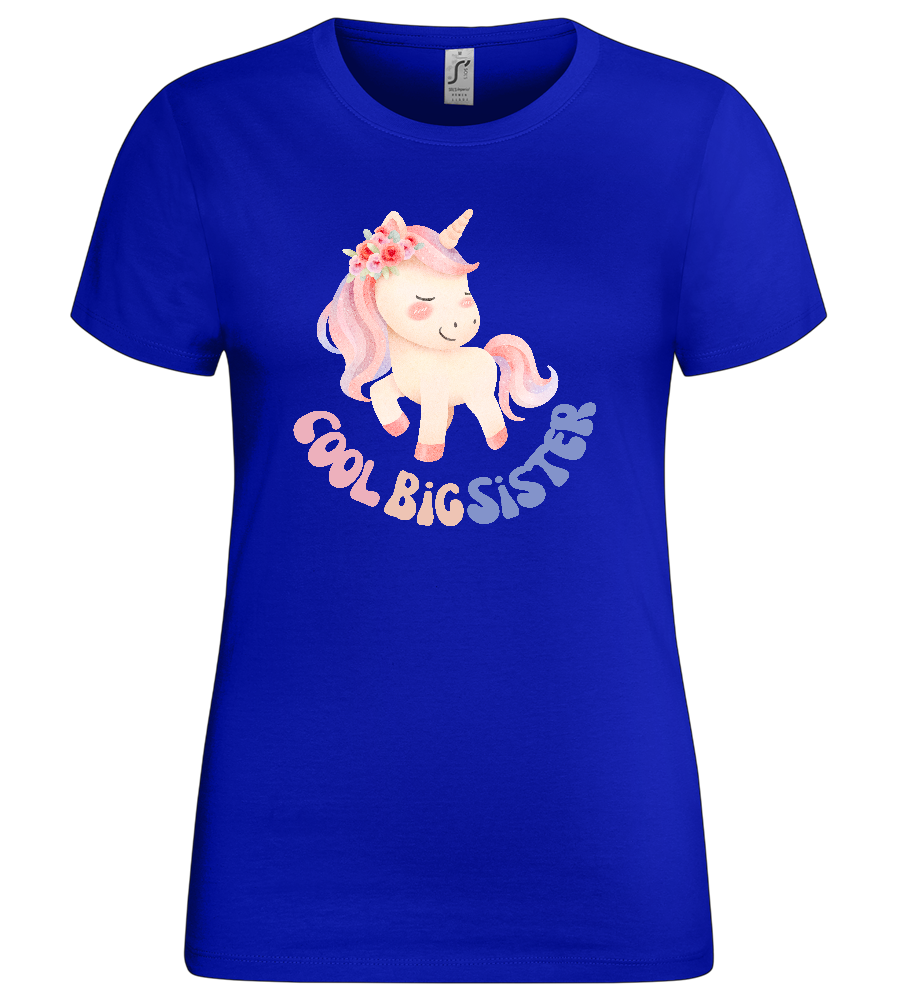 Cool Big Sister Unicorn Design - Premium women's t-shirt_OVERSEAS_front