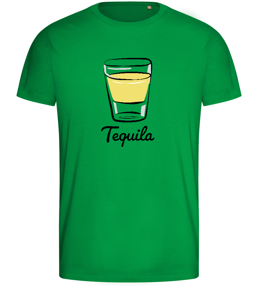 You're the Tequila Design - Basic men's fitted t-shirt_MEADOW GREEN_front