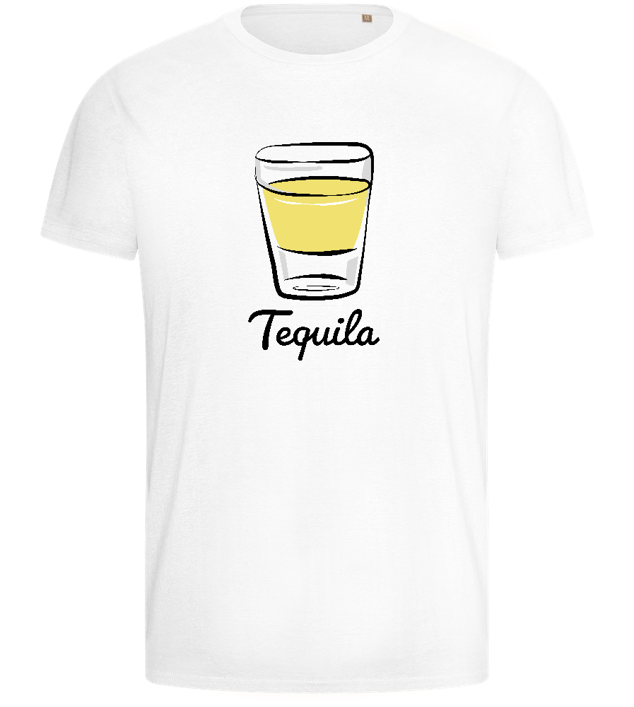 You're the Tequila Design - Basic men's fitted t-shirt_WHITE_front