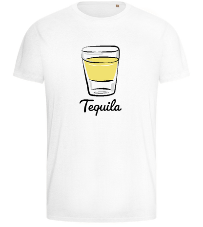 You're the Tequila Design - Basic men's fitted t-shirt_WHITE_front