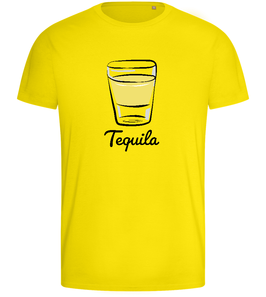 You're the Tequila Design - Basic men's fitted t-shirt_YELLOW_front