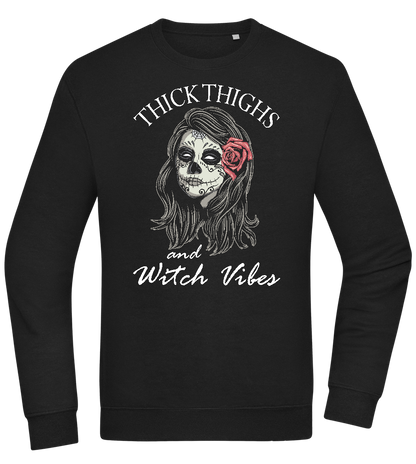 Thick Thighs Design - Comfort Essential Unisex Sweater_BLACK_front