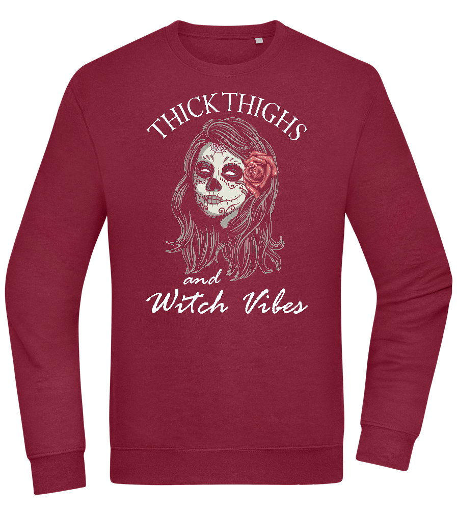 Thick Thighs Design - Comfort Essential Unisex Sweater_BORDEAUX_front