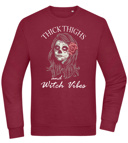 Thick Thighs Design - Comfort Essential Unisex Sweater_BORDEAUX_front