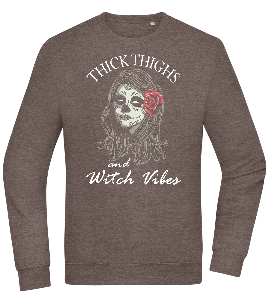 Thick Thighs Design - Comfort Essential Unisex Sweater_CHARCOAL CHIN_front