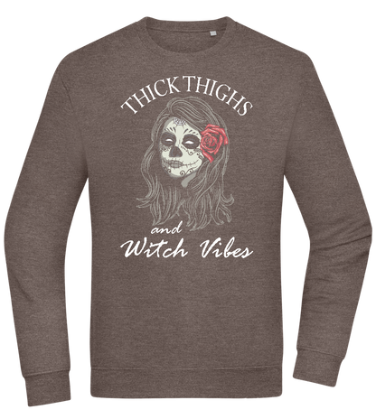 Thick Thighs Design - Comfort Essential Unisex Sweater_CHARCOAL CHIN_front