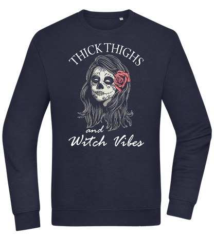 Thick Thighs Design - Comfort Essential Unisex Sweater_FRENCH NAVY_front