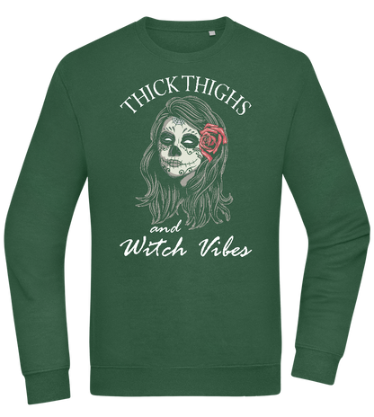 Thick Thighs Design - Comfort Essential Unisex Sweater_GREEN BOTTLE_front