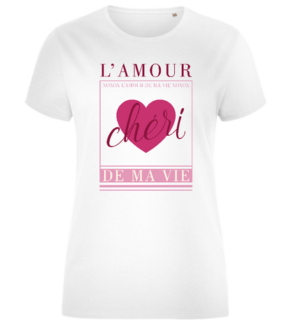 Chéri de ma Vie Design - Comfort women's fitted t-shirt_WHITE_front