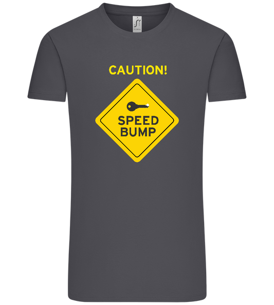 Speed Bump Design - Premium men's t-shirt plus size_MOUSE GREY_front
