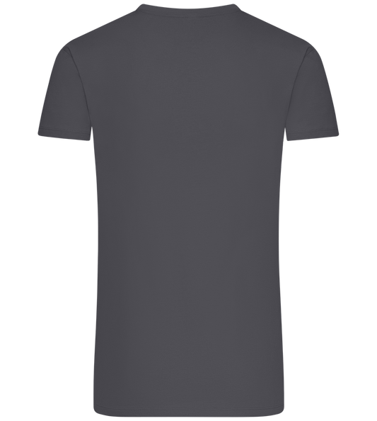 Speed Bump Design - Premium men's t-shirt plus size_MOUSE GREY_back