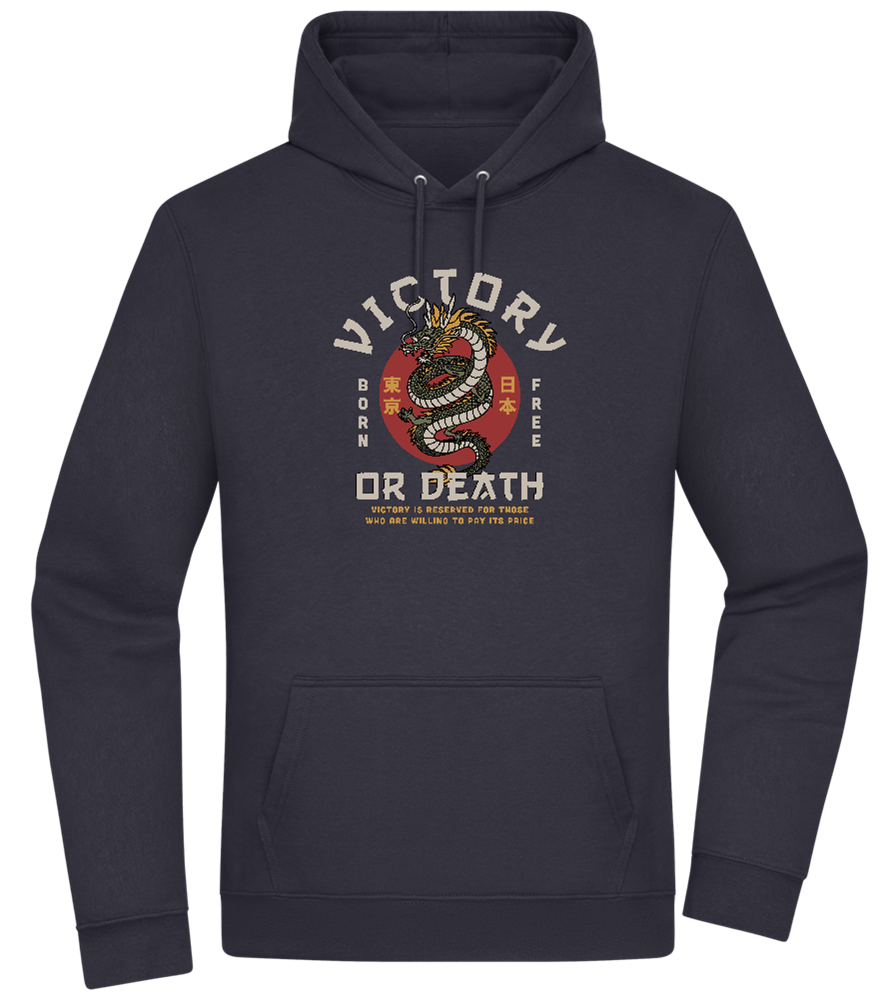 Victory Dragon Design - Premium Essential Unisex Hoodie_FRENCH NAVY_front