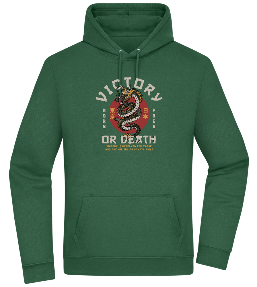 Victory Dragon Design - Premium Essential Unisex Hoodie_GREEN BOTTLE_front