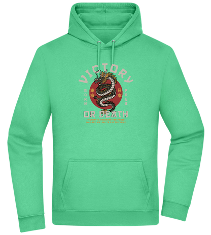 Victory Dragon Design - Premium Essential Unisex Hoodie_SPRING GREEN_front