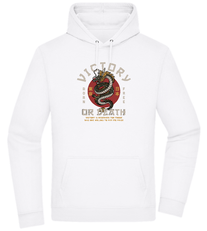 Victory Dragon Design - Premium Essential Unisex Hoodie_WHITE_front