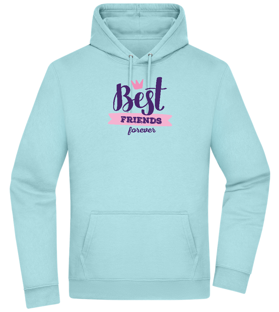 BFF Crown Design - Premium Essential Unisex Hoodie_POOL BLUE_front