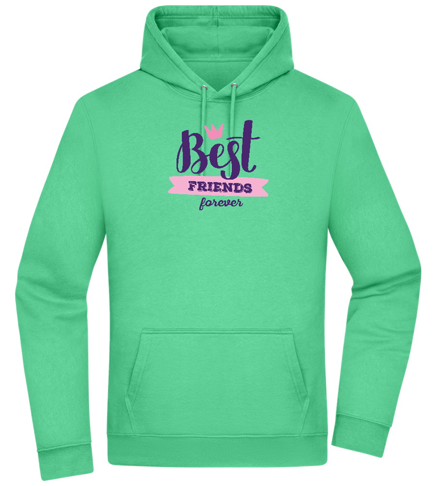 BFF Crown Design - Premium Essential Unisex Hoodie_SPRING GREEN_front