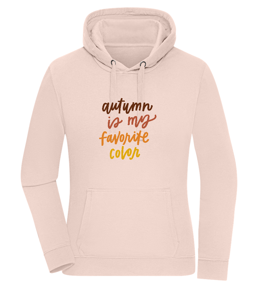 My Favorite Color is Autumn Design - Premium women's hoodie_LIGHT PEACH ROSE_front