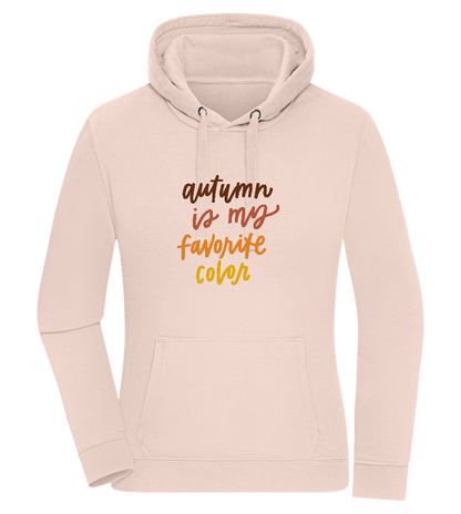 My Favorite Color is Autumn Design - Premium women's hoodie_LIGHT PEACH ROSE_front