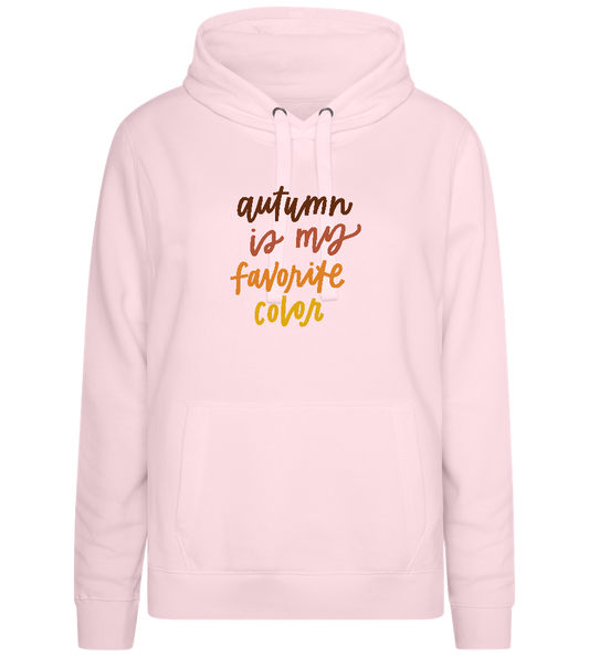 My Favorite Color is Autumn Design - Premium women's hoodie_LIGHT PEACH ROSE_front