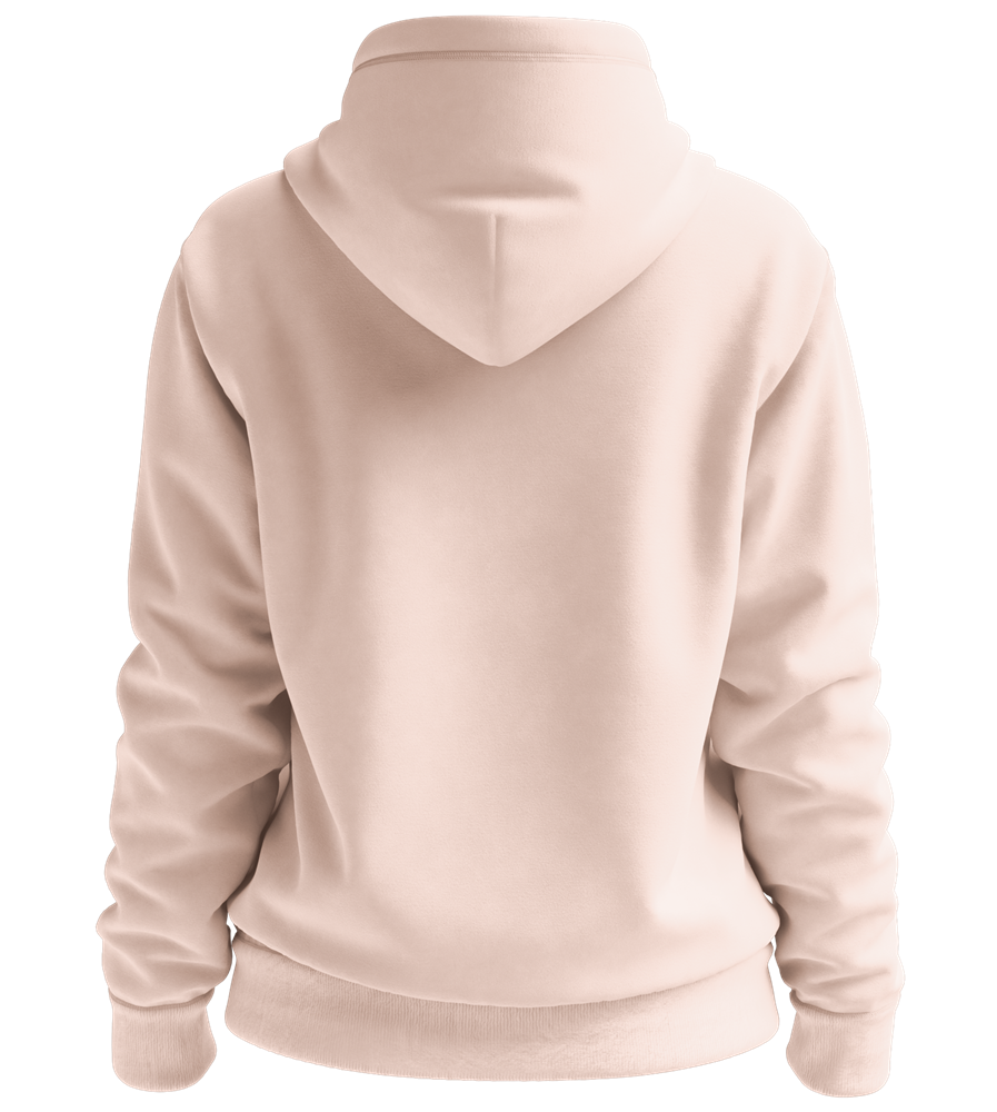 Cualidades Mamá Design - Premium women's hoodie_LIGHT PEACH ROSE_back