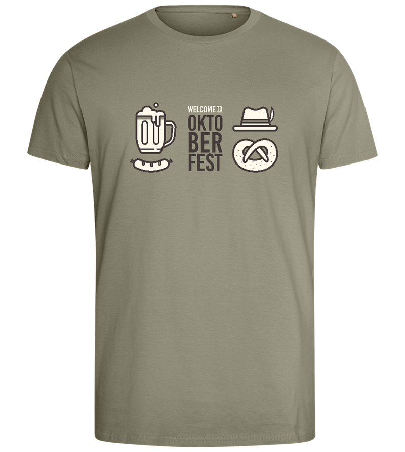 Oktoberfest Basics Design - Comfort men's fitted t-shirt_KHAKI_front